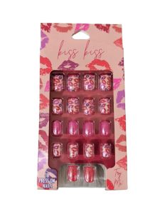 Taste Beauty Kiss Kiss 18-Piece Pre-Glued Press-On Nails
