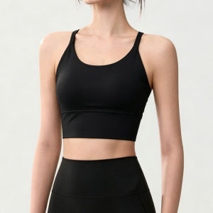 AE Womens sports bra 2026 The new high-intensity training shorts and yoga clothing set with a padded bra and a backless design for fitness workouts