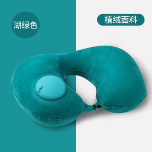 Inflatable Travel Pillow Press Type Inflatable Pillow Multifunction Foldable Portable Home Work Camp