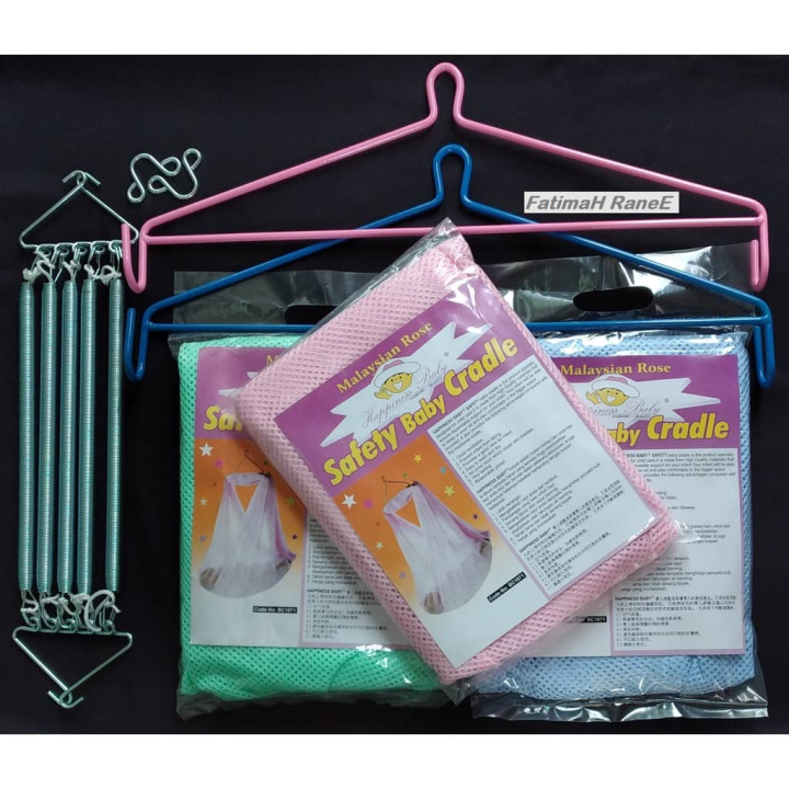 Complete Set Safety Baby Cradle/Hammock/Duyan Happiness Baby Complete ...