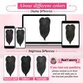 Hiasan Rambut Potongan Rambut dengan Poni Langsir untuk Wanita Klip Sintetik Ringan dan Bernafas dalam Sambungan Rambut(14", Hitam). 