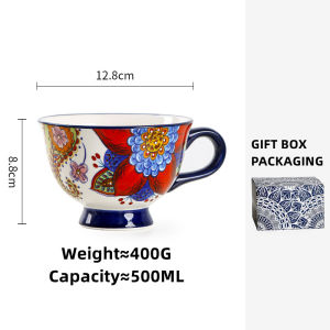 OMK American Ceramic 500ML Breakfast cup Mugs coffee