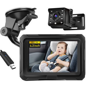New 4.3-inch private model HD 1080P car baby monitor car baby mirror