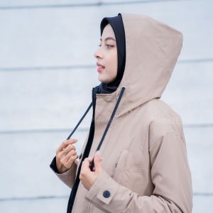 Jaket Muslimah  Ixora Series  Jaket Wanita Waterproof  Hijaket Ixora Anti air Hijaket Hijab Hijaber Tahan Air