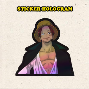 Stiker Hologram Shank one piece ukuran 7 cm