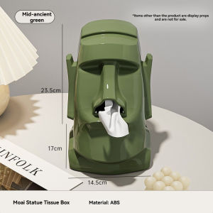 Resurrection Island Moai Light Bedroom Home Desktop Box Multi-functional Earphone Tissue Box