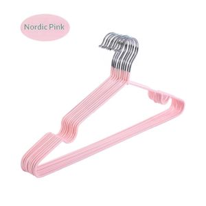 SEA JJT Khung treo quần áo chịu lực cao chống trượt có rãnh dành cho người lớn và trẻ em bền chắc bằng kim loại phủ nhựa