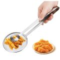 Alat Penjepit Peniris Gorengan Penggorengan 2 In 1 Peniris Saringan Tirisan Minyak Stainless. 