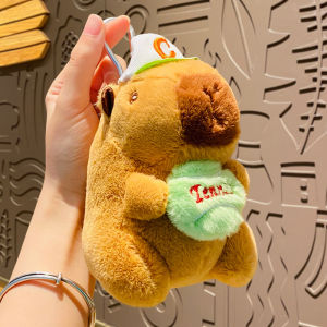 Gấu bông Capybara Thổi Bong Bóng Thú bông Chuột Lang Béo Balo Rùa Mini Gấu Bông Hot Trend