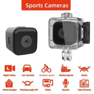 1080p SQ28 Outdoor Waterproof Sports Camera Portable CarDV Camera High Definition Aviation Small Direct Recording Camera2026