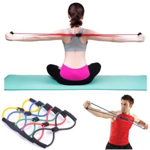 [Ready Stok] Tali Stretching Elastis Tali Karet Pilates Olahraga Fitness Gym Yoga  Tali Yoga Rubber Pilates Peralatan Olahraga