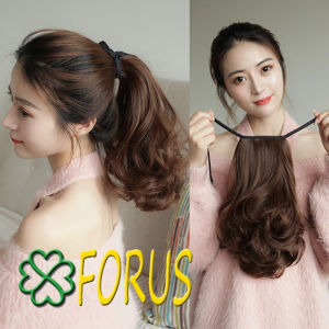 Tóc giả nữ cột xoăn ngắn buộc tóc giả nữ xoăn ngắn 28cm C016 Sỉ 40k