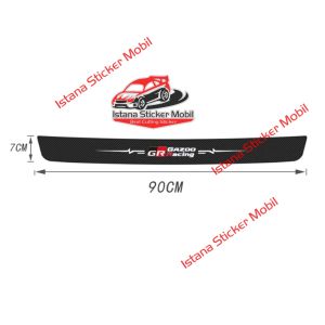 sticker gr sport carbon 3d pelindung stiker gazoo racing toyota gr yaris agya veloz fortuner innova toyora rush karbon 3d protector bagasi