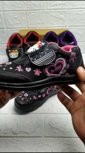 Sooko-Sepatu sekolah anak model sneakers keren anak SD TK PAUD model terbaru sepatu slip on cute trendy murah sepatu perekat simpel