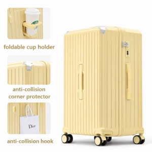 PG 20/26/32 Inch Travel Suitcases Universal Wheels 3 Handles Luggage With Lock