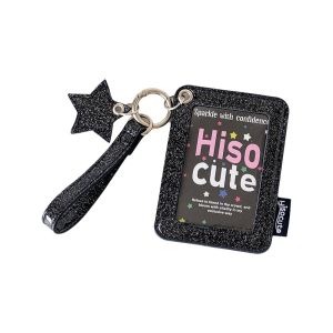 ASDOME Shiny Star Charm Photocard Holder Glitter PU with Wrist Strap Photocard Case Cute Decoration Card Sleeve Idol
