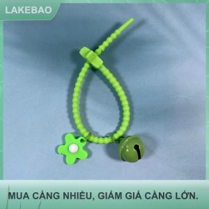 【LAKEBAO】 Ngọt Ngào Kẹo Màu Hoa Chuông Keychain Silica Gel Hoa Keyring Cho Cô Gái Túi Mặt Dây Chuyền Ba Lô Trang Trí