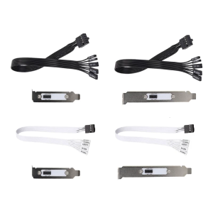 Dễ dàng cài đặt nguồn điện bên ngoài chuyển đổi Cáp cho PC trường hợp đầy đủ một nửa chiều cao khả năng tương thích độ bền nhựa kim loại xây dựng