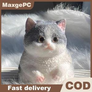 MaxgePC Taba Cute Chubby Cat Orange Cat Plush Soft Sticky Girl Kids Birthday Gift Fidget Squishy Toy Pet Ornaments Gifts