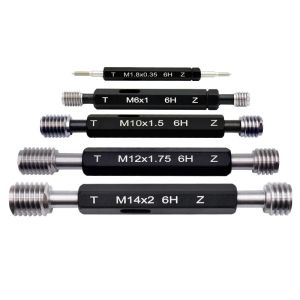 Hanson8 6H Metric Thread Feeler Gauge M0.8 to M24 Aperture Gauge Go No Go Gauge for Moulds Z4K2H
