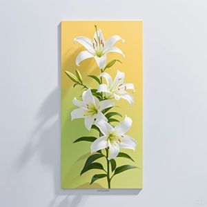 DindingArt - Hiasan Gambar Dinding Interior Tema Bunga Lili! Ukuran 15x30 cm dan 20x40 cm  MURAL - 062