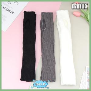 danux Y2k Winter Leg Warmers Fluffy Goth Accessories Gothic Lolita Knit Long Socks Women Legs Warmers Lady Sock Gothic Stylish Legging