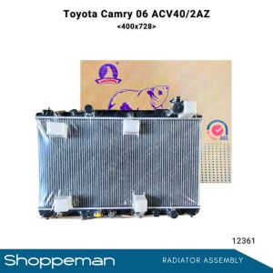12361 TOYOTA CAMRY 2006-2011 2.4 2.5G L4 ACV40 2AZ XV40 RADIATOR ASSEMBLY A/T 400x728x26mm PA26 1ROW 16400-0H291 16400-0H220 16400-0H210 16400-0H240 16400-0H310 16400-18640