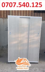 Tủ 3 cánh cửa lùa nhựa đài loan 1m8x1m05 tiết kiệm không gian bền đẹp rẻ