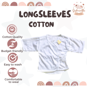 100% Cotton White Newborn Baby Clothes Baru baruan Tie Side for Girls and Boys | Gabriel Infants Collection
