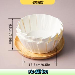 SHNGki Basque Cheesecake dầu Khay giấy có thể gập lại khuôn bánh dùng một lần phát hành Mousse bánh Giấy nướng dầu bằng chứng cạnh giấy