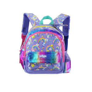 224Australia smiggle original pink dinosaur small schoolbag girl kindergarten baby backpack small cl middle cl cute 1-4 years old 11 inches