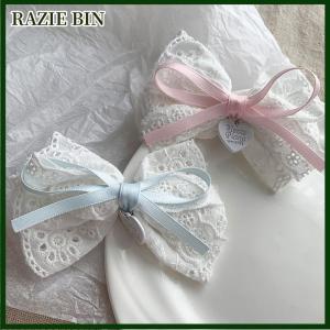 RAZIE BIN Sweet Girls Hair Clips Lace Lolita Bow Hairpin For Female Lolita Hair Clip Hair Accessories Barrettes Headwear