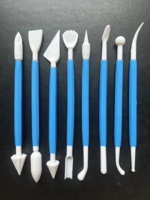 อุปกรณ์ปั้นดินไทยดินโพลิเมอร์ 8ชิ้น มีให้เลือก6สี