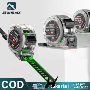 Meteran 10 Meter Paling Kuat/Transparan Meteran Gulung/Meteran Baja Anti Karat/Meteran Tukang Alat/Pertukangan Transparan Tahan Jatuh Dua Sisi Skala Bening Fluoresen/Meteran 5 7 10 Meter Anti Karat/Meteran Tukang Bangunan/Meteran Original Japan