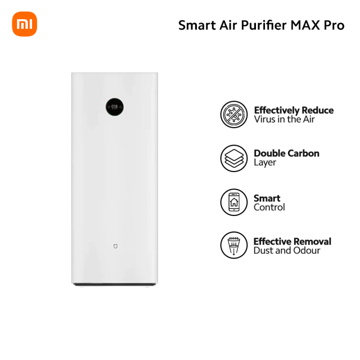 Xiaomi Mijia Mi Air Purifier MAX Pro 70 120m Effective Room Area App Control 70 120M Room Size 1000 M H Purification Capacity Dual Air Intake System Lazada Lazada PH