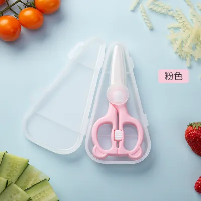 Lil’ Curators Ceramic Baby Food Scissors | Safety Lock Sterilizable Rust-Free & Flight-Friendly Cutter for BLW