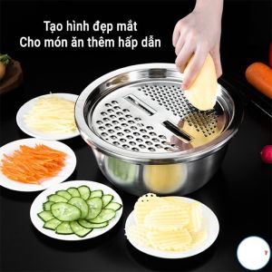 Bộ Rổ Nạo Inox 3 Món