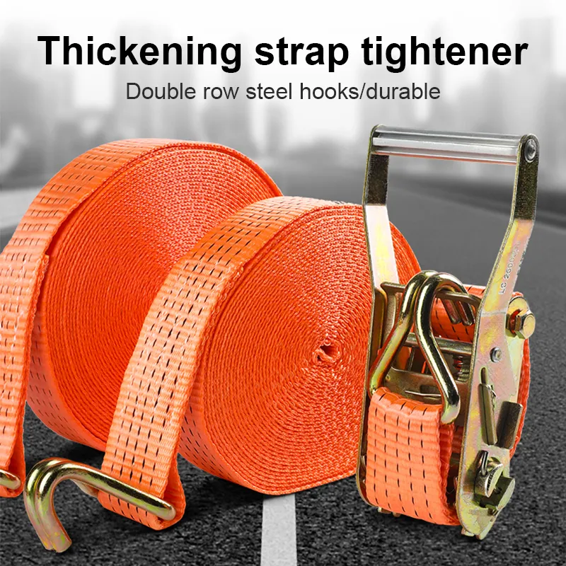 🇲🇾 6/10M】Cargo Strap Belt Down Strap Strong Ratchet Tie Luggage Bag Cargo  Lashing