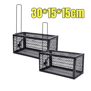 【BUY 1 TAKE 1】3PCS Large Rat Cage 30x15x15 Rodent Control Catch Bait Mouse Trap Live Rat and Mouse Trap Cage Metal Foldable Reusable Pest Control Cage Free Shipping Sale