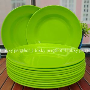 PROMO ISI 12 PCS 6 PIRING MAKAN CAMPUR 6 MANGKUK BAKSO BULAT SEMI MELAMIN GRATIS BUBBLEWRAP