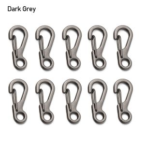 URBAG 10Pcs Metal Split Ring DIY KeyChain Hook Bags Strap Buckles Collar Carabiner Snap Lobster Clasp