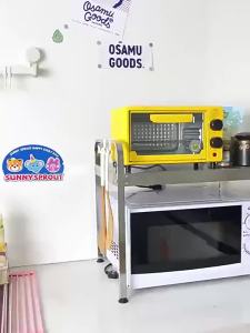 [SG Seller]Heavy Duty Kitchen Shelf Riser Adjustable Height Counter Storage Rack with Hanging Hooks for Spice Jars