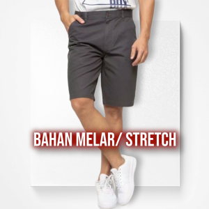 Celana Pendek Chino Pria Dewasa Bahan Melar Stretch Buat Santai Kualitas Distro