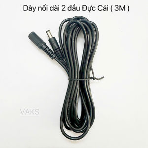 Jack nối DC đầu đực sang cái 5.5*2.1 tuỳ chỉnh _ chiều dài dây 1 mét và 3 mét