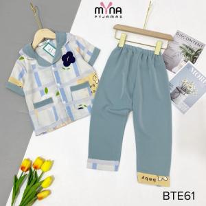 Bộ đồ ngủ pijama cho bé gái size từ 16 - 42kg chất lụa mango mềm mịn mát không nhăn - Myna Pijamas
