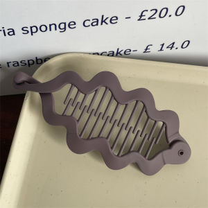 Tooyoo Wave Shaped Twist Clip Simple Acrylic Large Ponytail Clip Hair Claw Clip Female