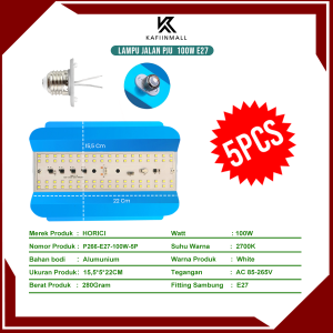 Murah 5PCS Lampu Jalan PJU 50W/100W LED Outdoor Waterproof IP66 - E27/AC