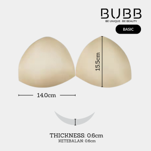 1 Pair Triangle Sponge Bra Pads Women Removable Breathable Inserts Invisible Push-Up Support Swimsuits Bikinis (BUBB Store)