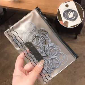 Yesstyle [ISI 100 PCS] Ikat Rambut Karet Warna Warni Kuncir Rambut Elastis