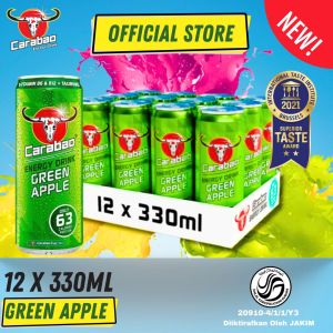 Sparkling Energy Drink (Apple Green) 12 x 330ML